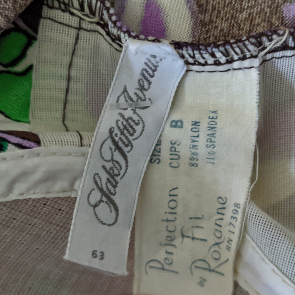 60's Vintage Bullet Bra Swimsuit from Saks 5th Ave size 12 - Picture 10 of 11